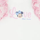 Baby Girls White Minnie Mouse Romper, 1, hi-res