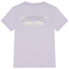 Girls Purple Logo T-Shirt, 1, hi-res