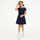 Girls Navy Logo Dress, 1, hi-res