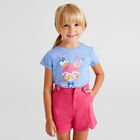 شورت ساتان باللون الزهري للبنات, 1, hi-res