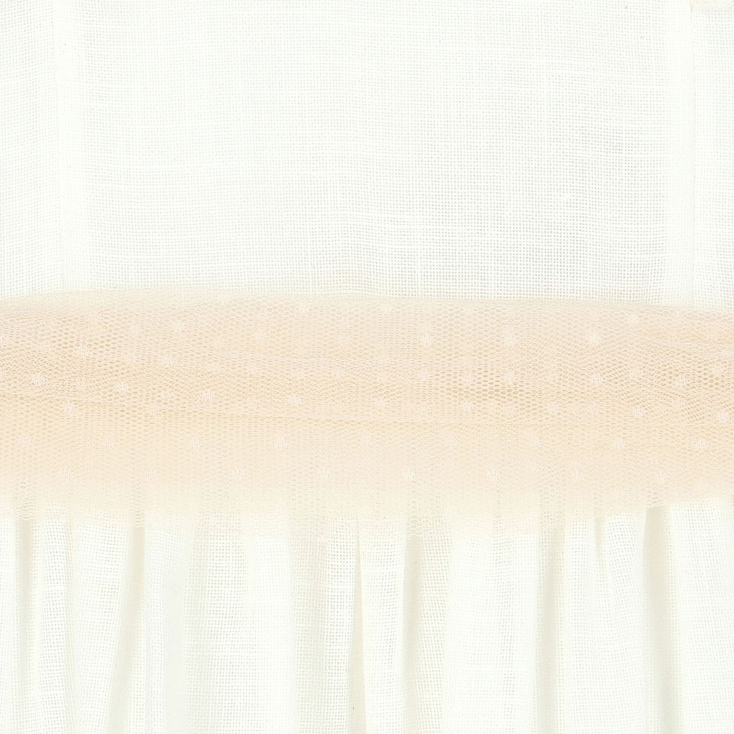 فستان بنات مطرز باللون العاجي, 1, hi-res