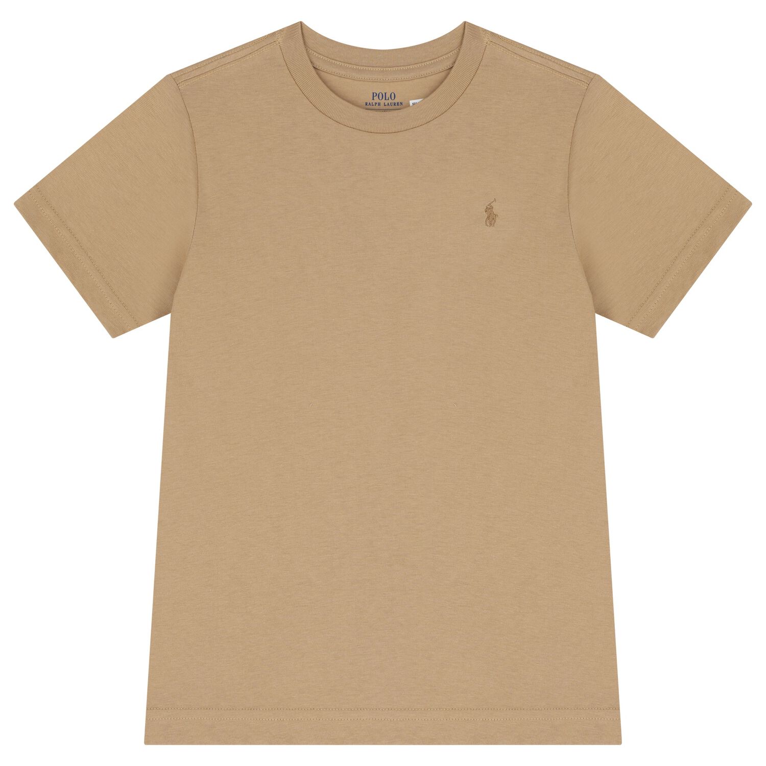 Boys Beige Logo T-Shirt, 1, hi-res