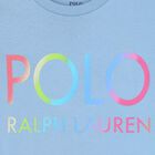 Girls Blue Logo T-Shirt, 1, hi-res