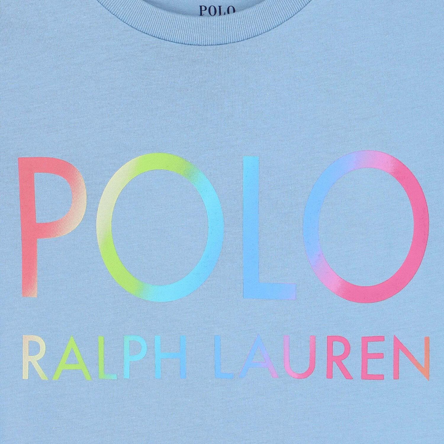 Girls Blue Logo T-Shirt, 1, hi-res image number null