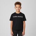 Boys Black Logo T-Shirt, 1, hi-res