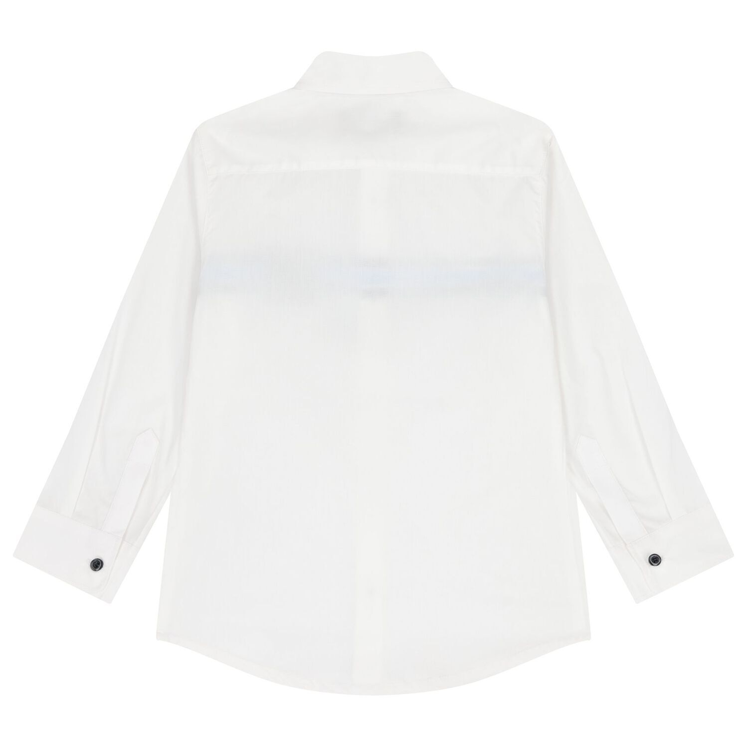 Boys White Logo Shirt, 1, hi-res