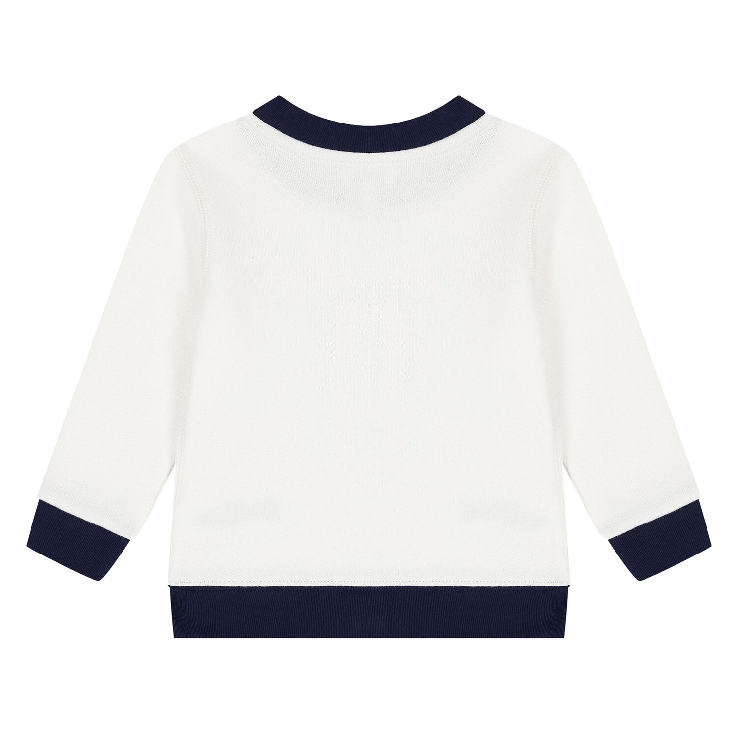 بدلة رياضية للأولاد بالشعار باللون الأبيض والأزرق و الكحلي للأطفال, 1, hi-res