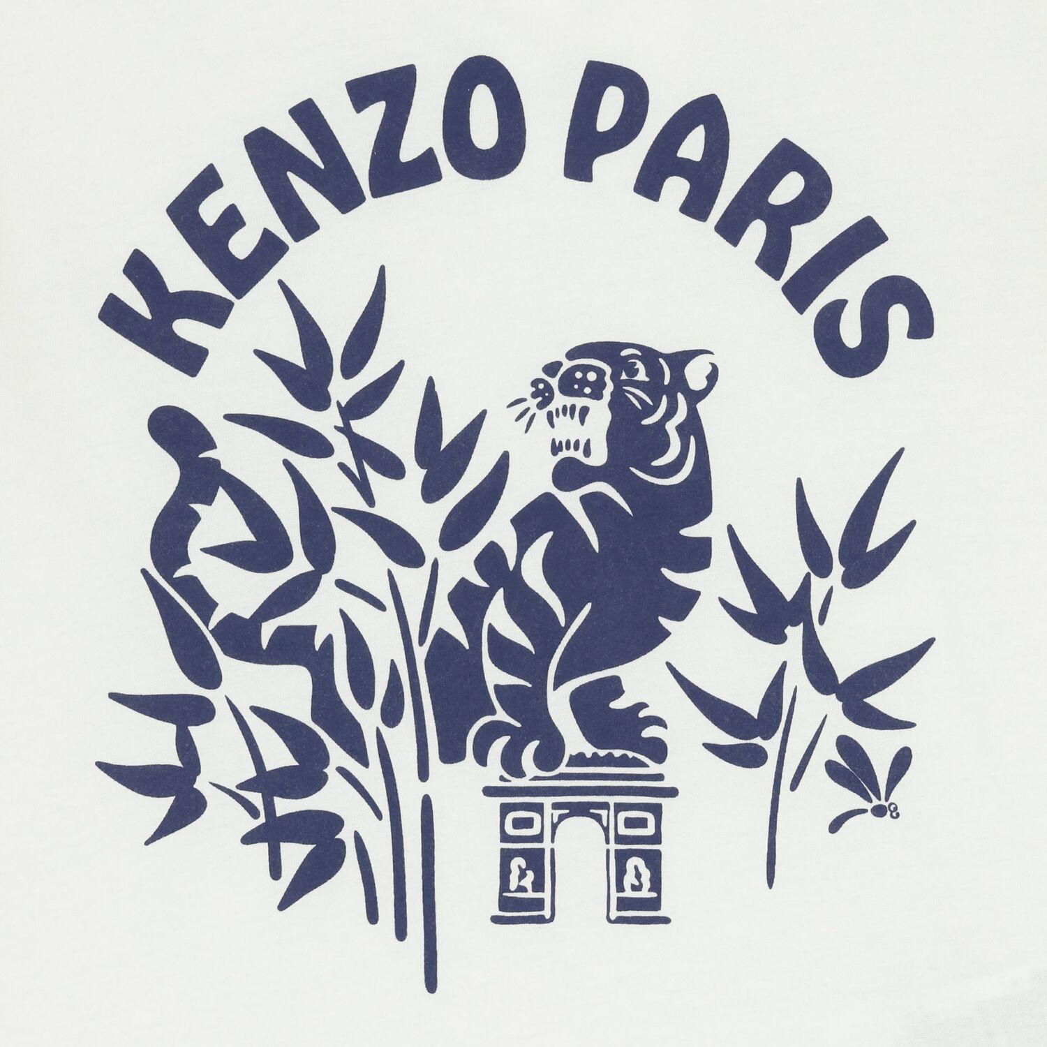 تيشيرت بشعار النمر باللون العاجي, 1, hi-res