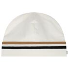 طقم هدايا أفرول بالشعار باللون العاجي, 1, hi-res