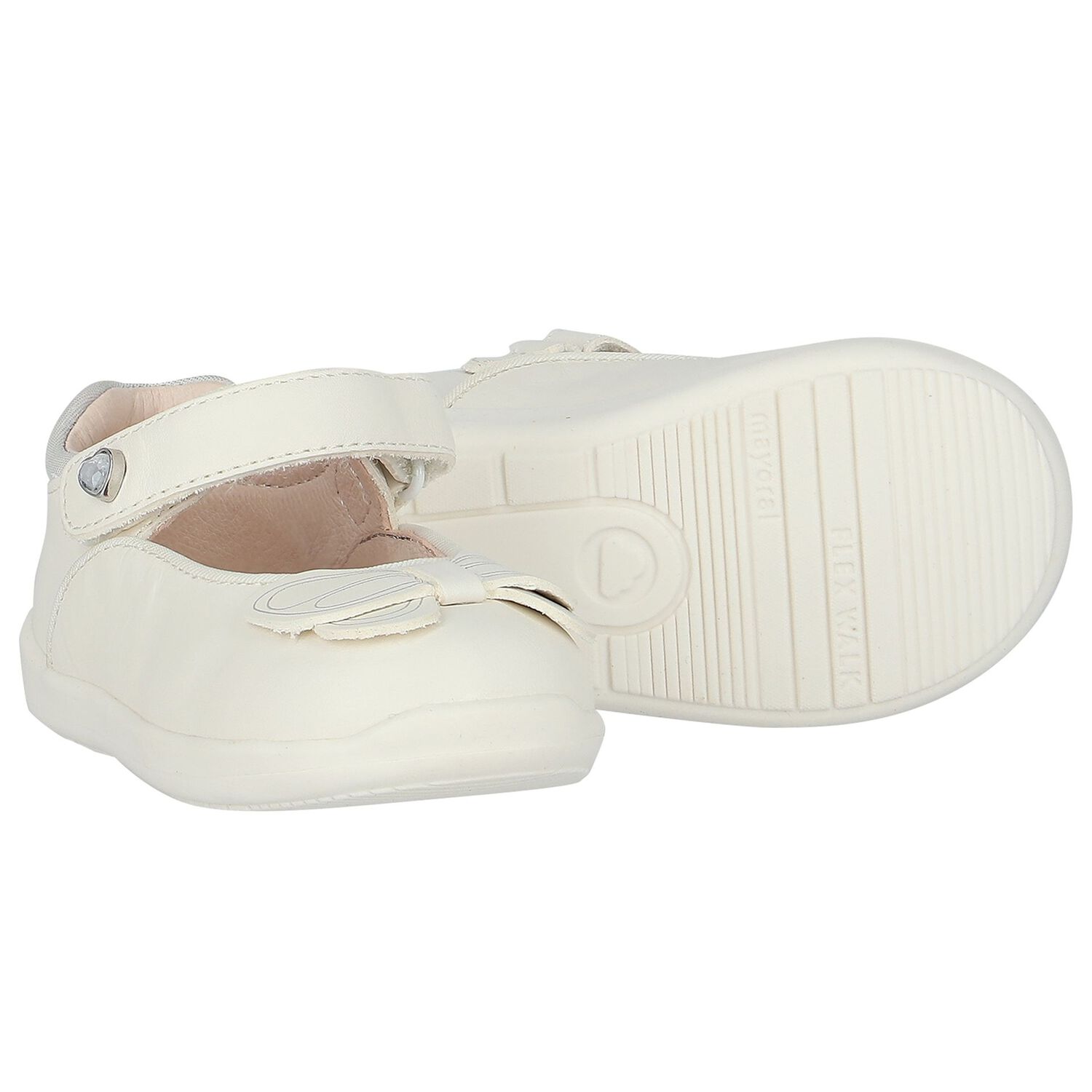 حذاء بنات ما قبل المشي باللون الأبيض, 3, hi-res