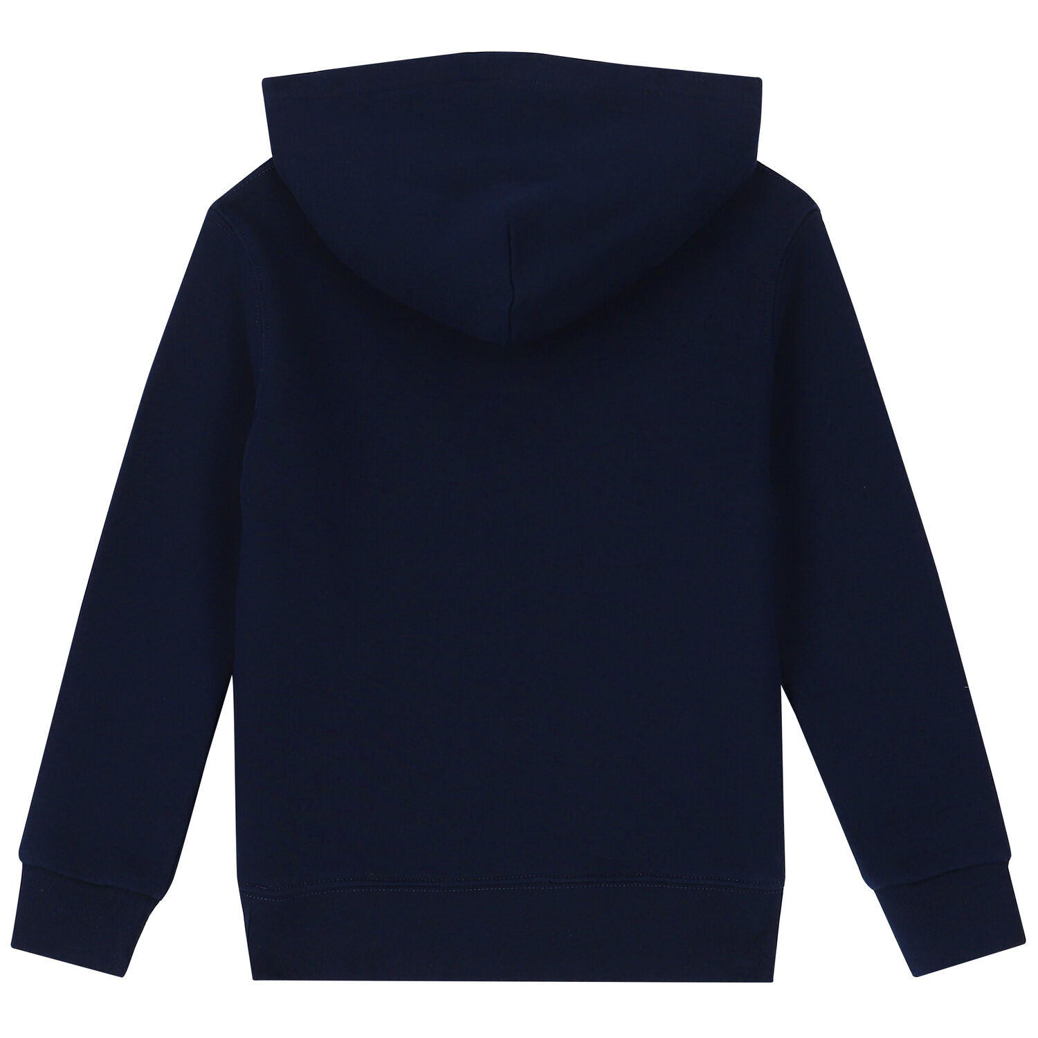 Boys Navy Logo Hooded Top, 1, hi-res