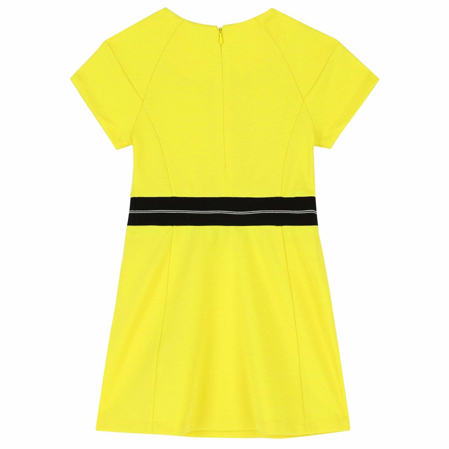 Girls Yellow Logo Dress, 1, hi-res
