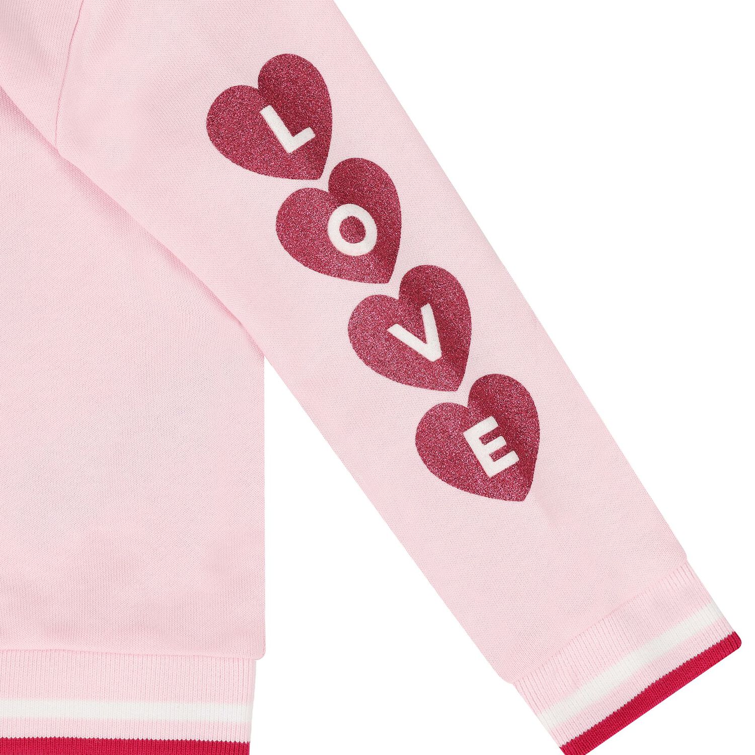 Baby Girls Pink Logo Tracksuit, 2, hi-res