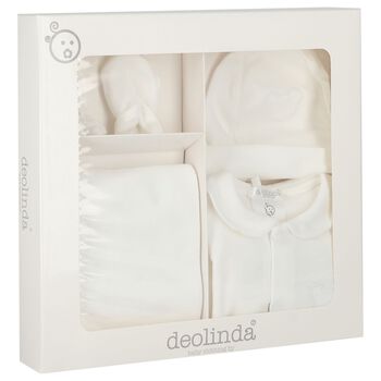 Ivory Teddy Bear Babygrow Gift Set