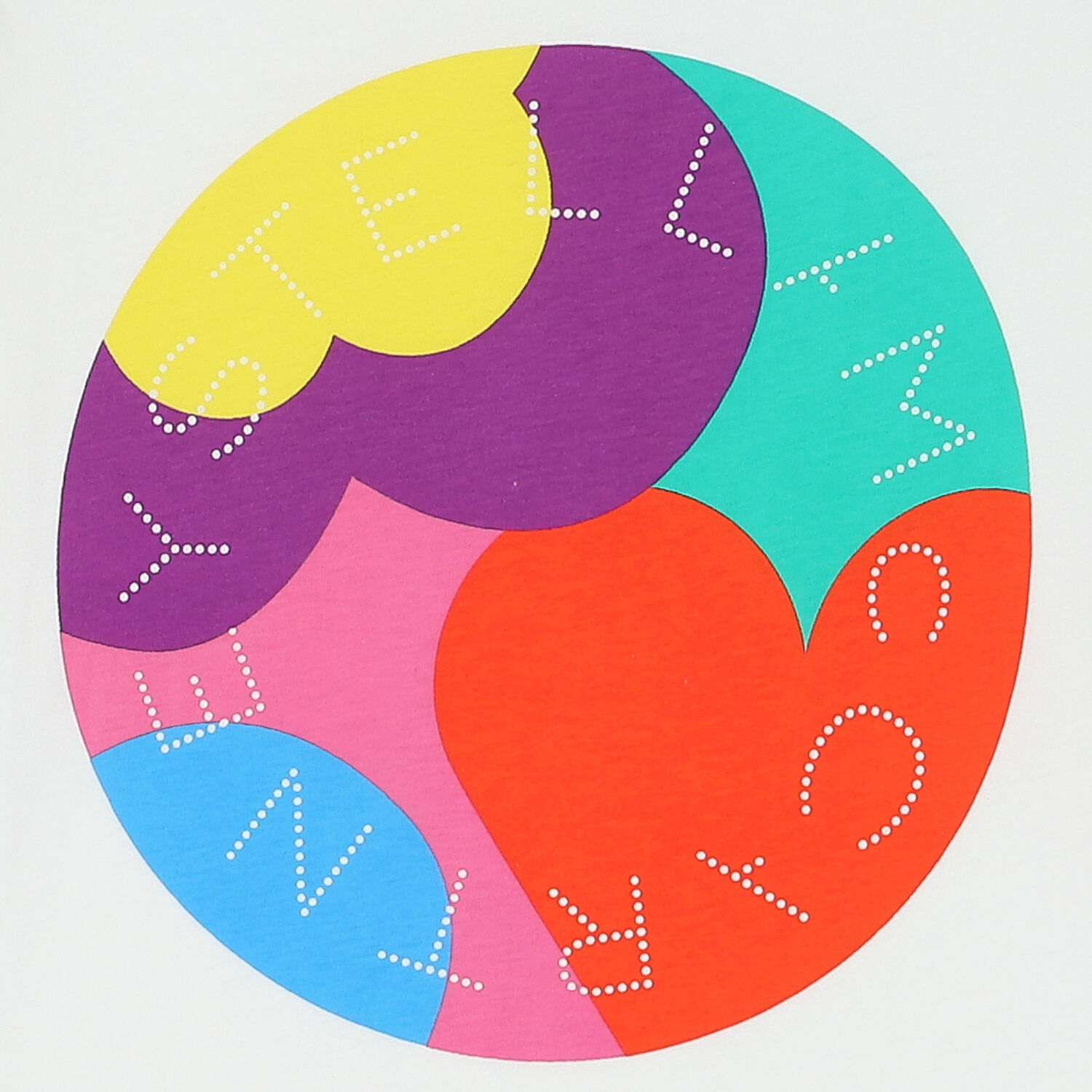 تيشيرت بالشعار باللون الابيض للبنات, 1, hi-res