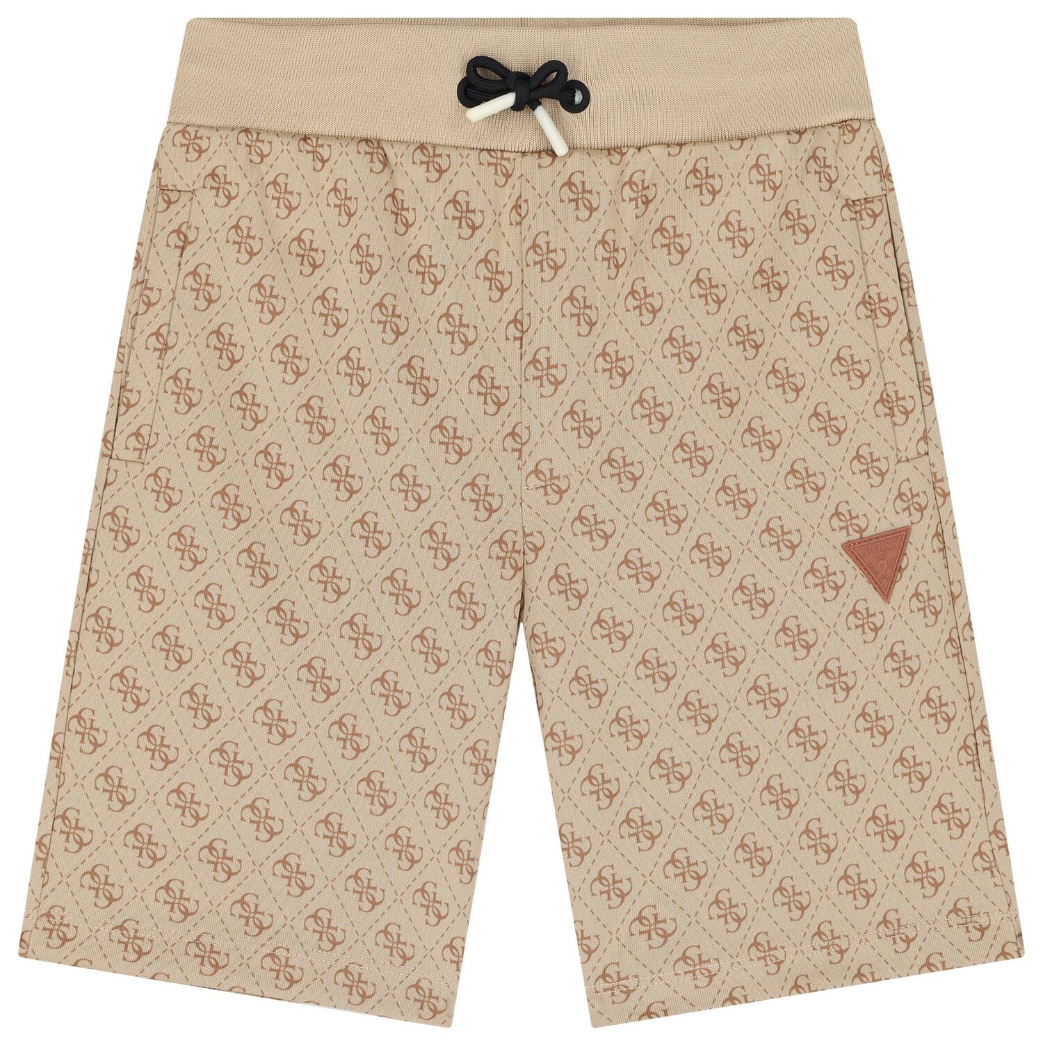 شورت جيرسي قطني بيج للأولاد, 1, hi-res