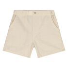 Younger Boys Beige & White Striped Shorts Set, 2, hi-res