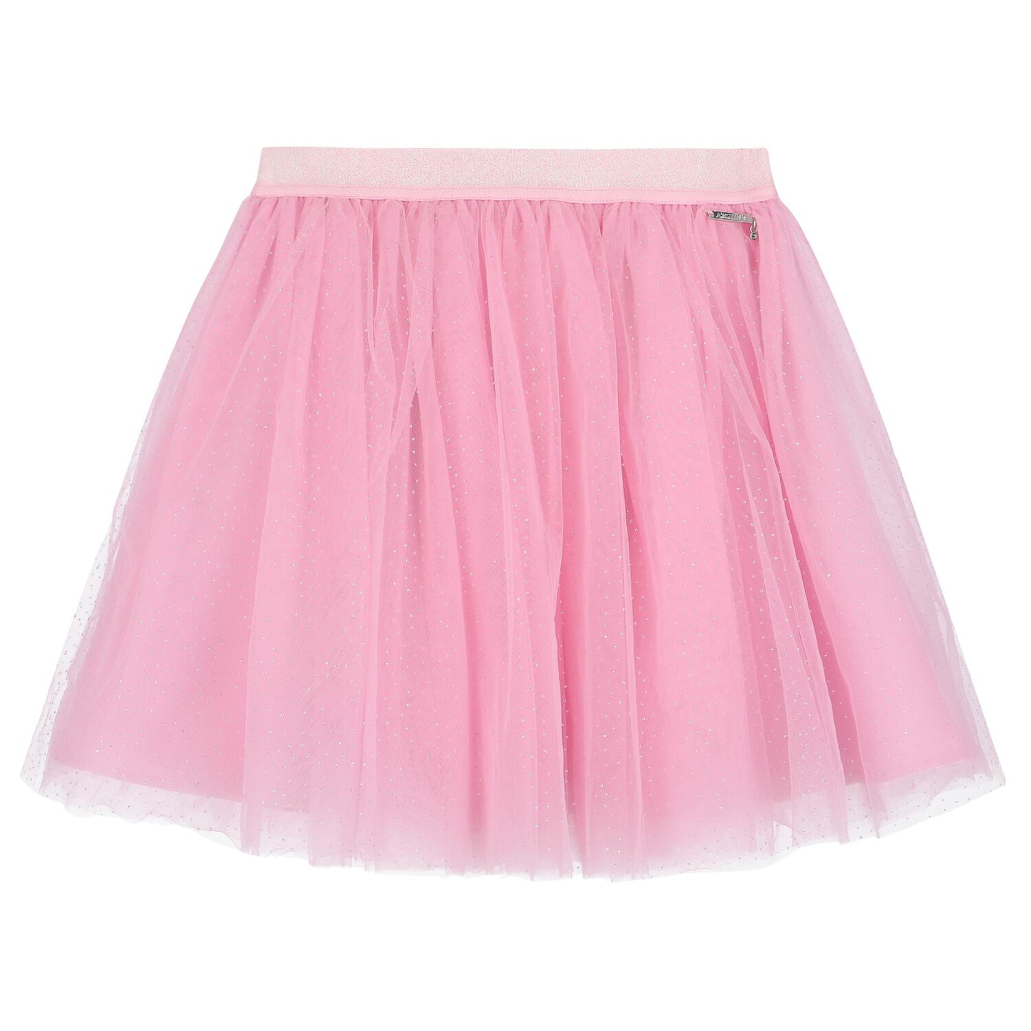 Girls Pink Logo Tulle Skirt, 1, hi-res