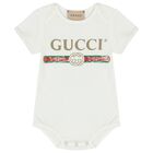 White Logo Baby Gift Set, 1, hi-res