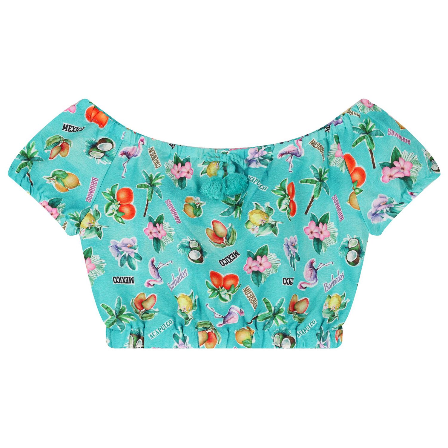 طقم تنورة باللون الأزرق للبنات, 1, hi-res image number null