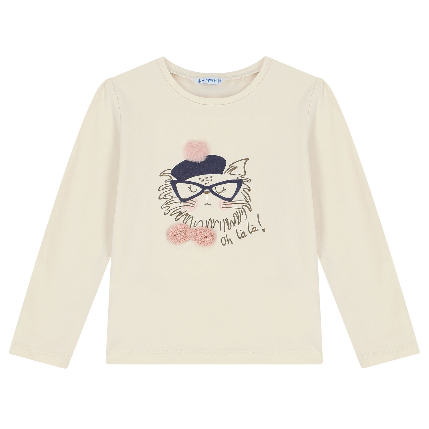 Girls Ivory & Pink Skirt Set, 1, hi-res