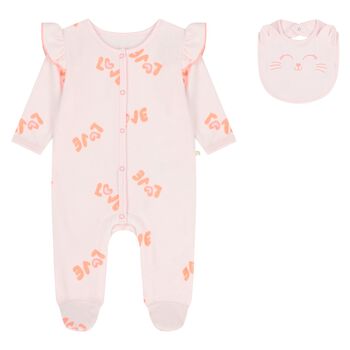 Baby Girls Pink Babygrow Gift Set