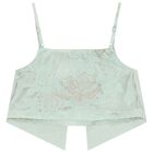 تنورة جاكار باللون الاخضر للبنات, 1, hi-res