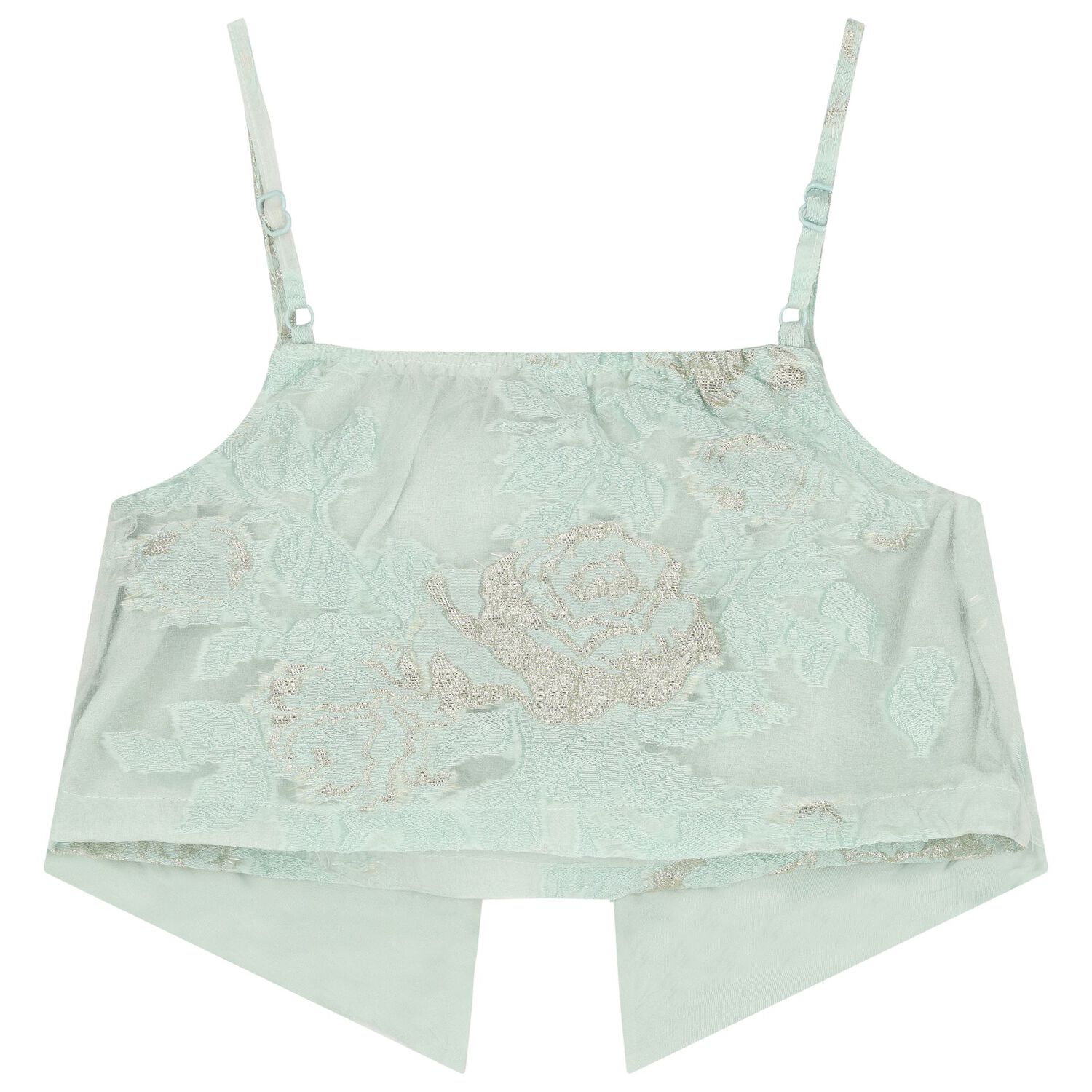 تنورة جاكار باللون الاخضر للبنات, 1, hi-res image number null