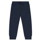 Younger Boys Navy Blue Joggers, 2, hi-res