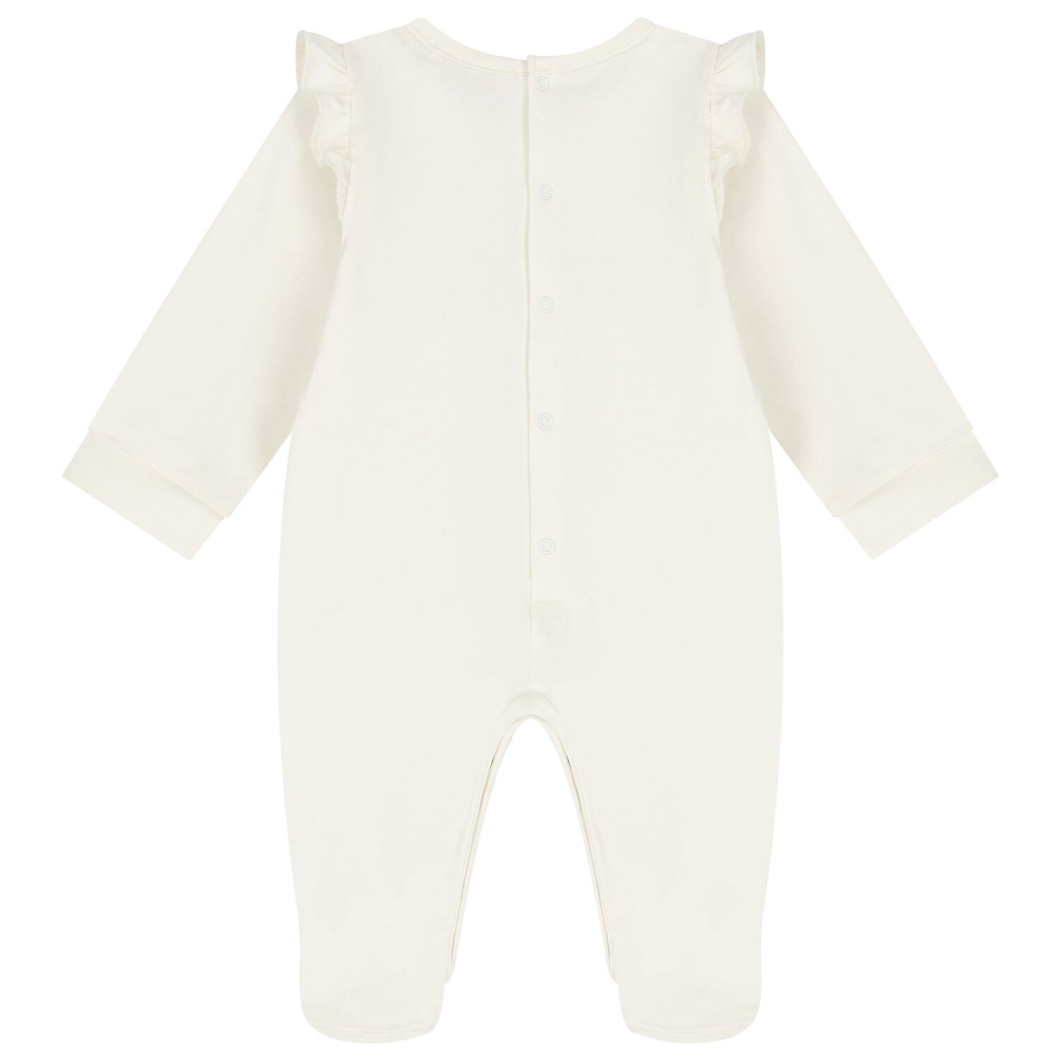 أفرول بنات بالشعار مكشكش باللون العاجي, 1, hi-res image number null