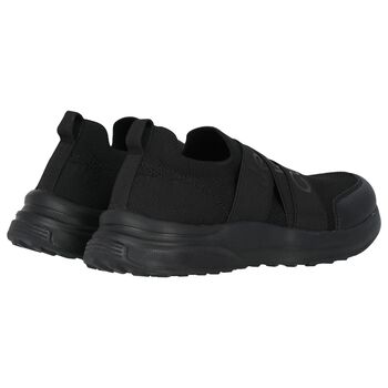 Boys Black Logo Trainers