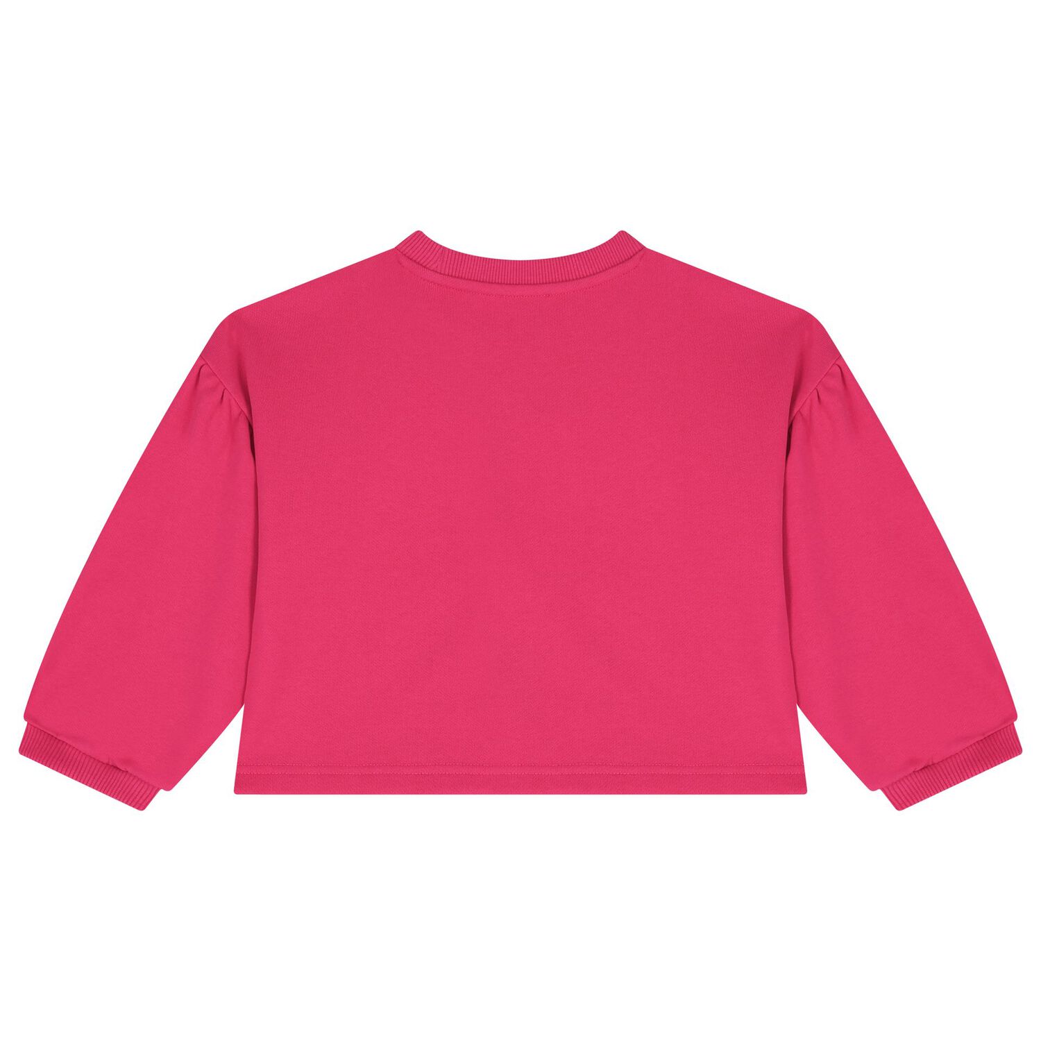 Girls Pink Flower Logo Sweatshirt, 1, hi-res