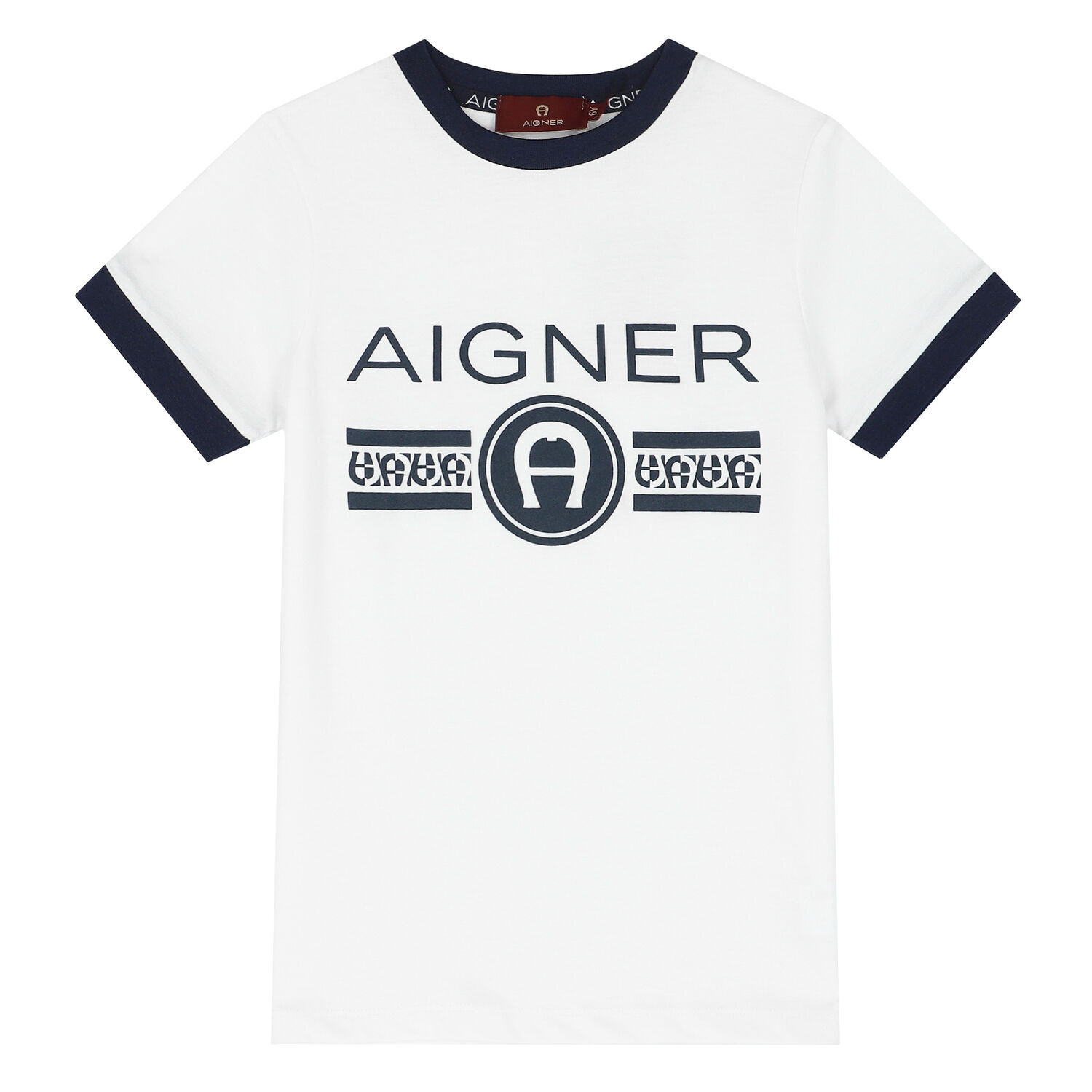 Boys White Logo T-Shirt, 1, hi-res image number null