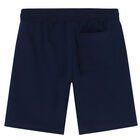 Boys Navy Cotton Shorts, 1, hi-res
