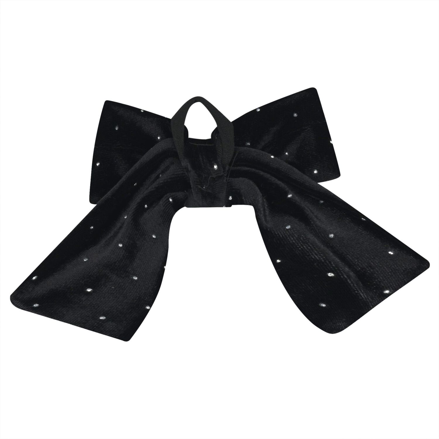 Girls Black Sparkle Velvet Dress Set, 1, hi-res