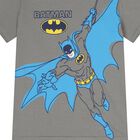 Boys Grey & Black Batman Pyjamas, 1, hi-res