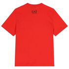 طقم شورت اولاد بالشعار باللون الاحمر والاسود , 3, hi-res