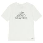Boys White Logo T-Shirt, 1, hi-res