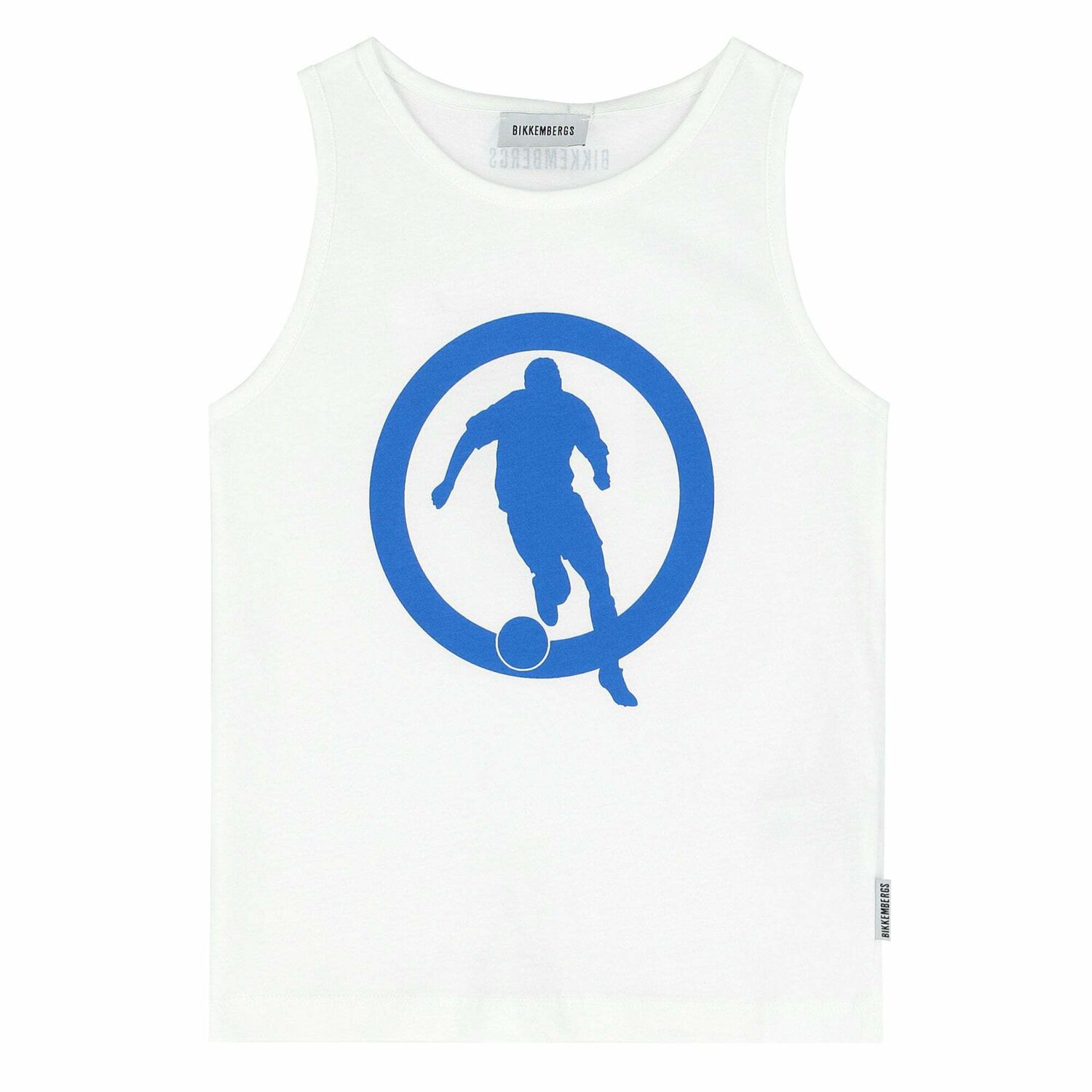 Boys White & Blue Logo Shorts Set, 1, hi-res