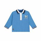 Boys Blue Polo Shirt, 1, hi-res