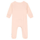 Baby Girls Pink Logo Babygrow, 1, hi-res
