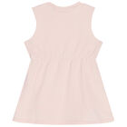 Baby Girls Pink Logo Dress, 1, hi-res