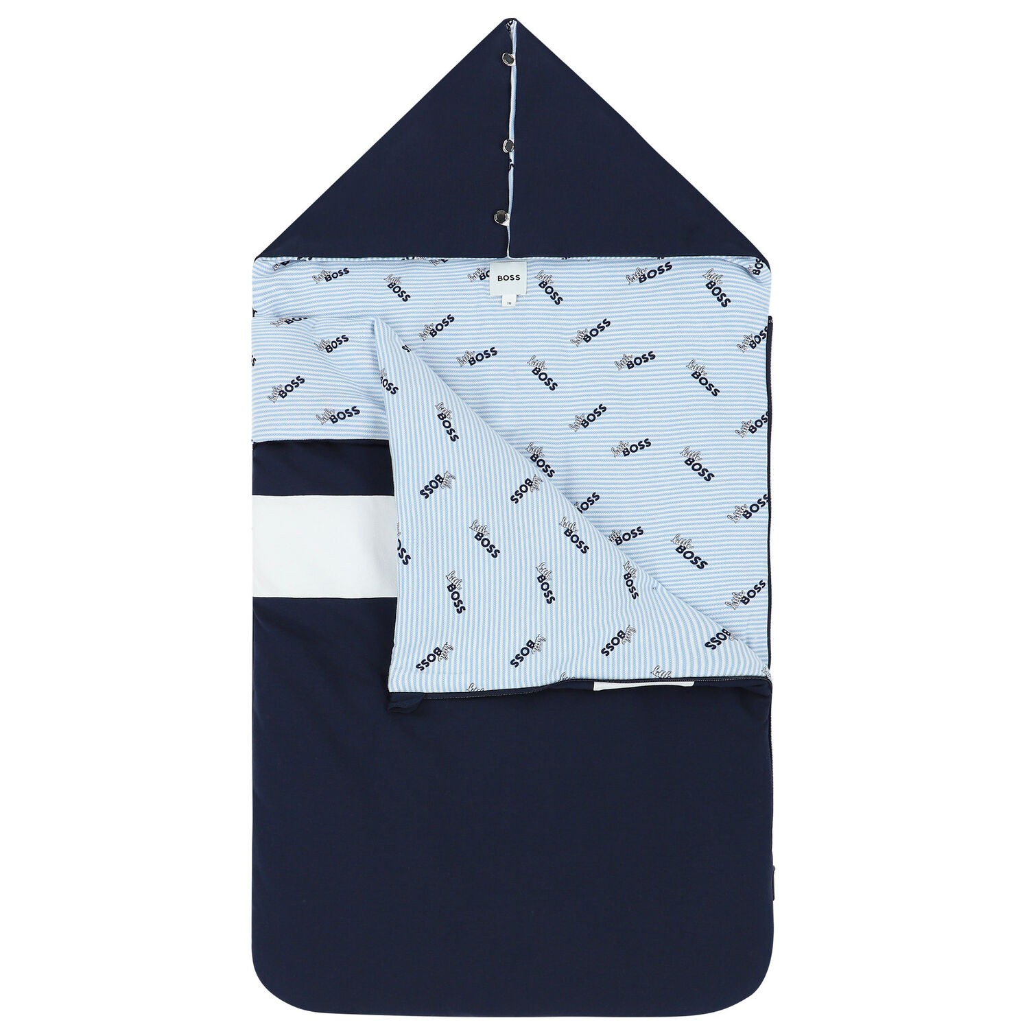 مدس بالشعار باللون الكحلى, 1, hi-res