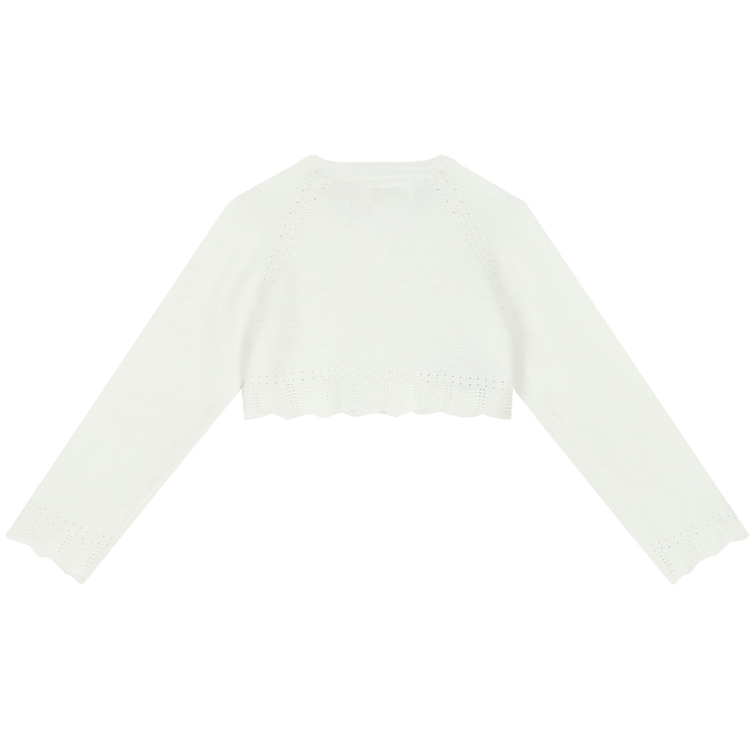 Baby Girls Ivory Bolero Cardigan, 2, hi-res