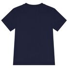 Boys Navy Blue Polo Bear T-Shirt, 1, hi-res