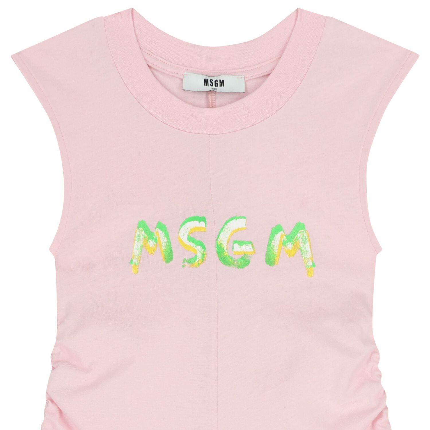 Girls Pink Logo Dress, 3, hi-res