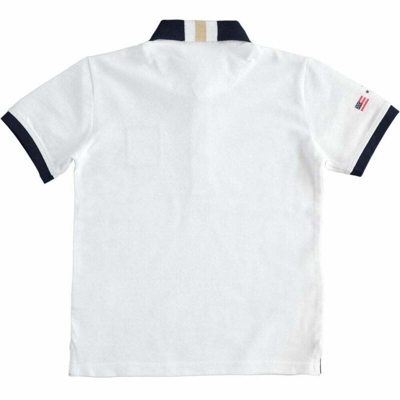 Boys White Cotton Polo Shirt, 1, hi-res image number null