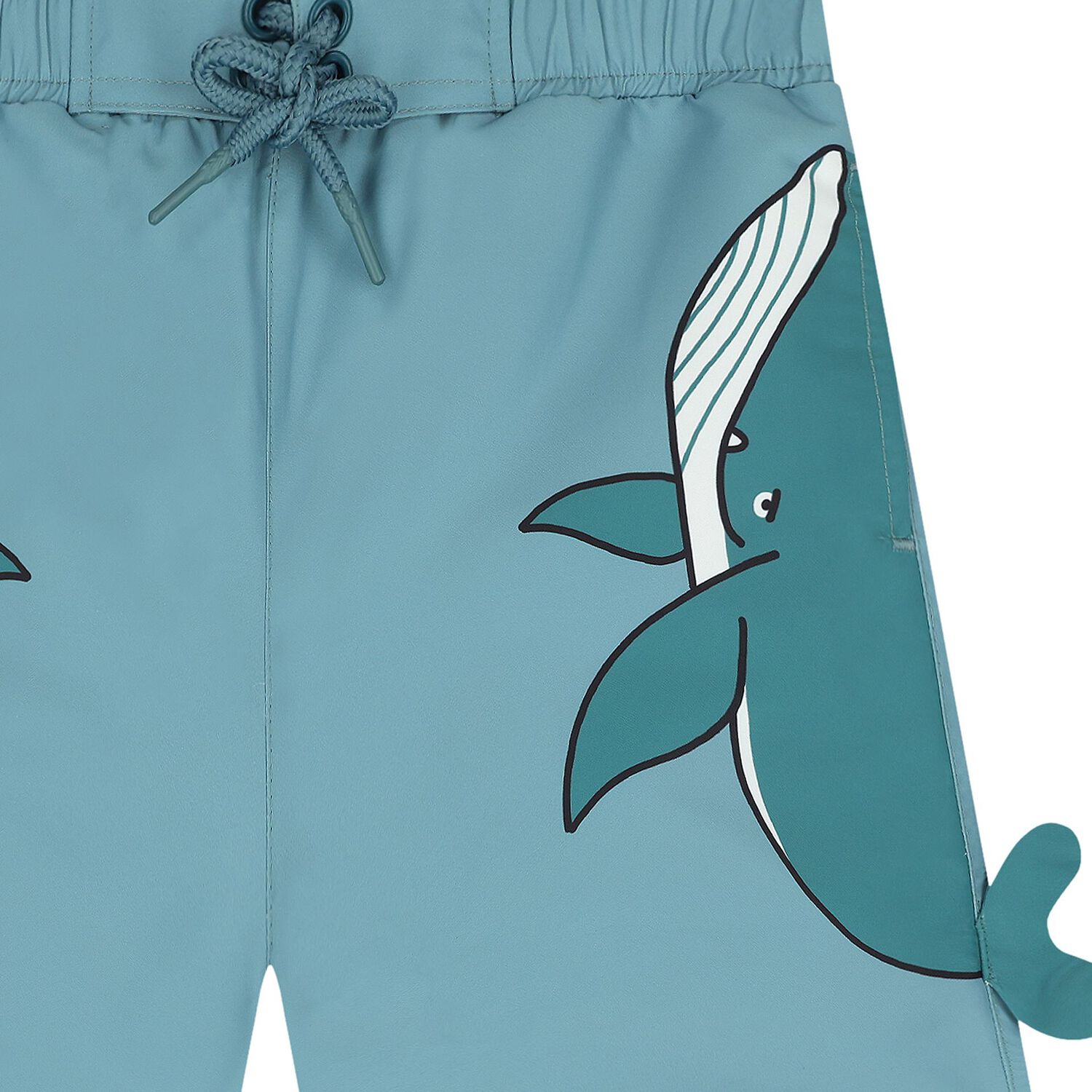 Boys Blue Whale Swim Shorts, 1, hi-res