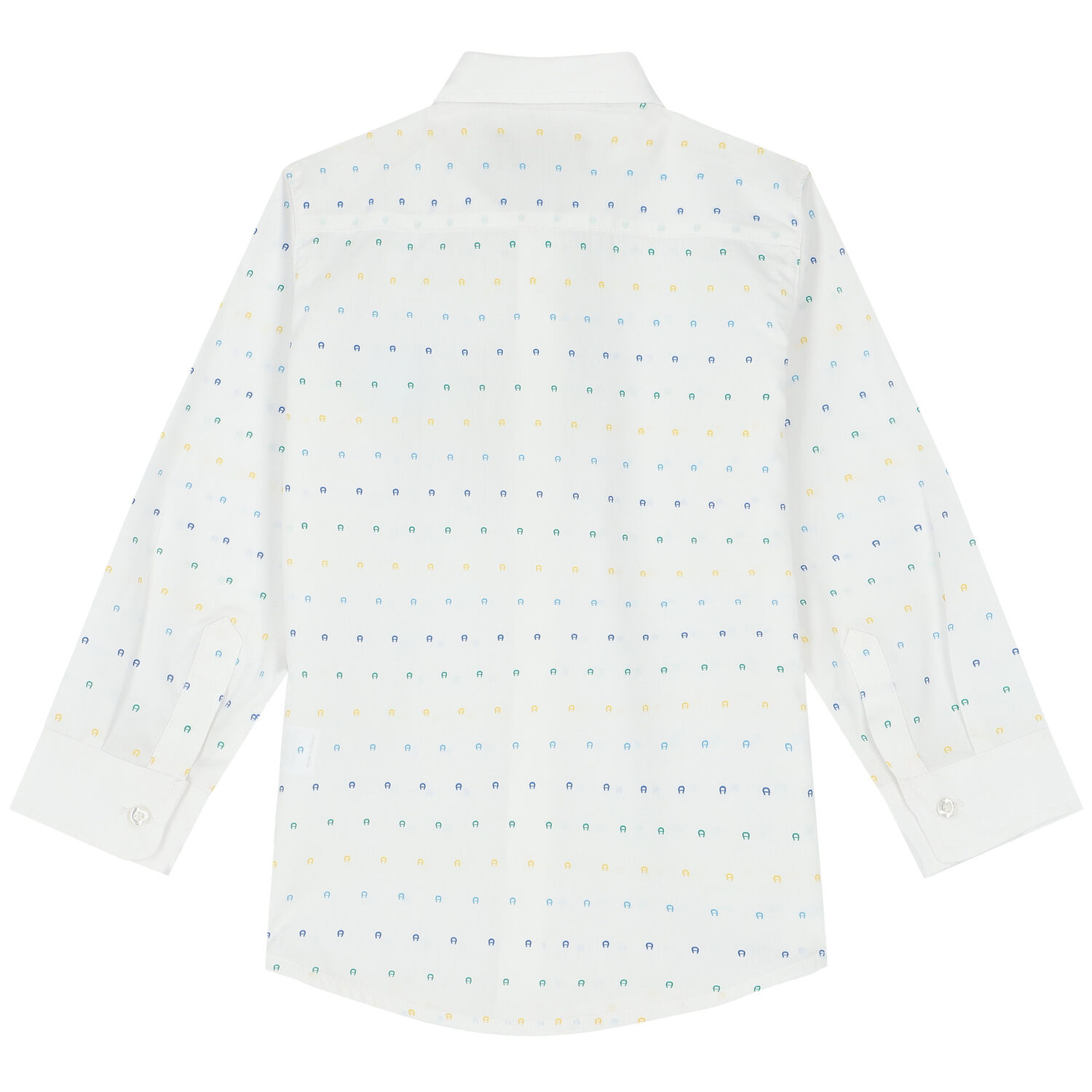 Boys White Logo Shirt, 1, hi-res