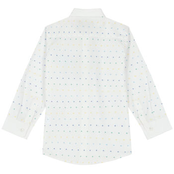 Boys White Logo Shirt